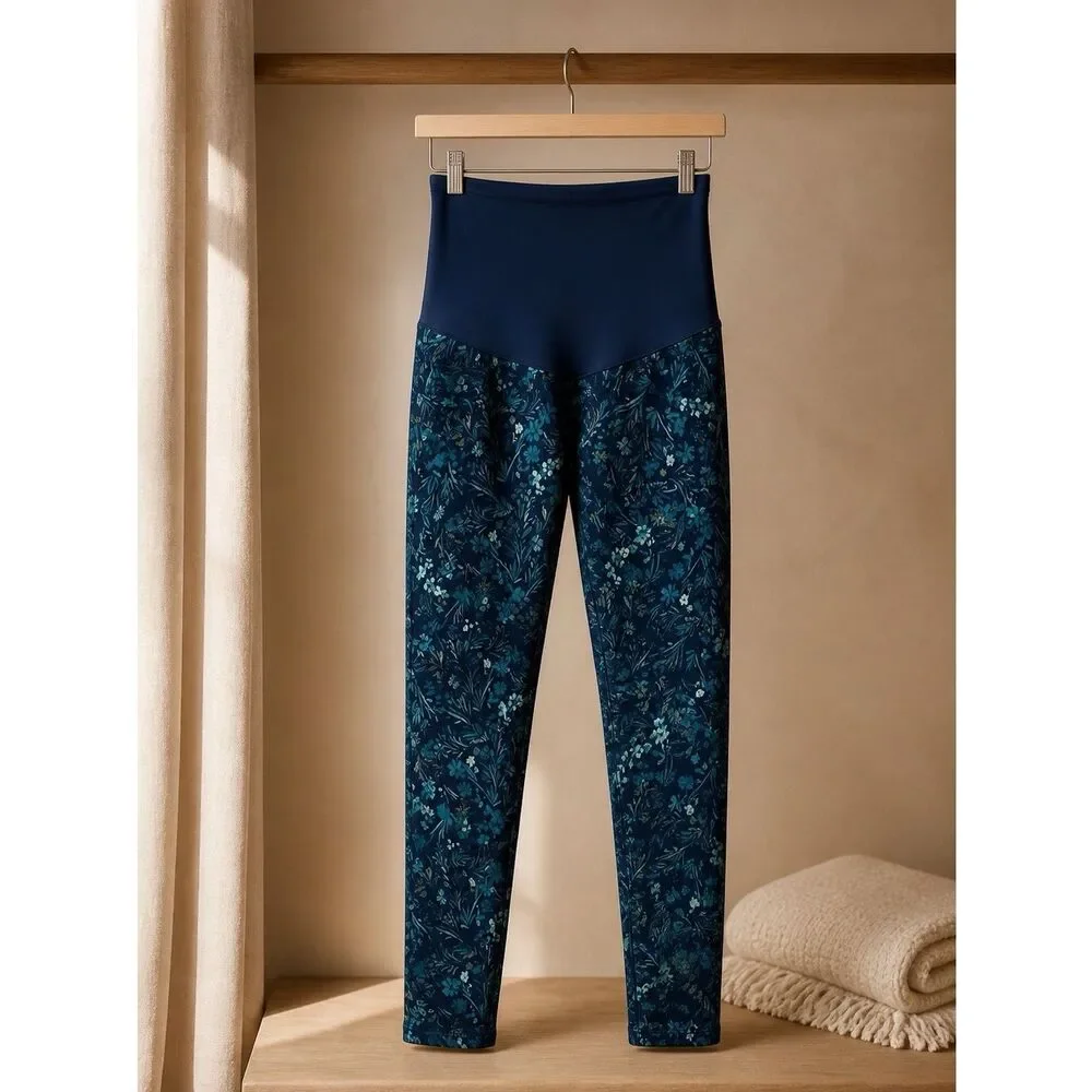 Motherhood Maternity Printed Denim Pants Size M EUC